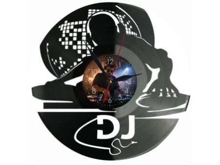 DJ Twoje Zdjęcie Zegar Ścienny Z Płyty Winylowej 30x30 Cm EVEVO W0176