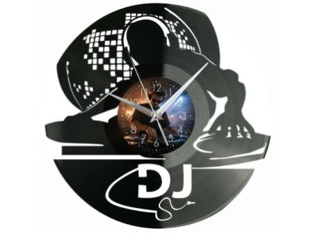 DJ Twoje Zdjęcie Zegar Ścienny Z Płyty Winylowej 30x30 Cm EVEVO W0176