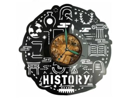 Zegar Historyka Z Płyty Winylowej 30x30 Cm EVEVO W0194