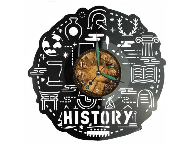 Zegar Historyka Z Płyty Winylowej 30x30 Cm EVEVO W0194