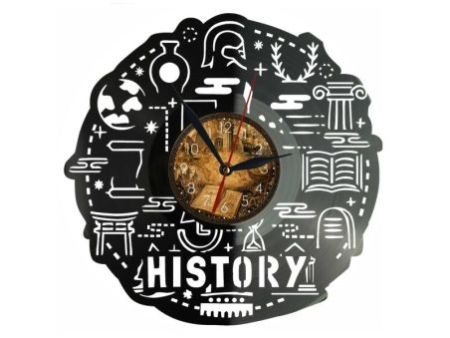 Zegar Historyka Z Płyty Winylowej 30x30 Cm EVEVO W0194