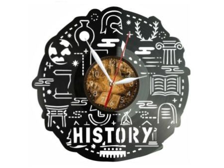 Zegar Historyka Z Płyty Winylowej 30x30 Cm EVEVO W0194