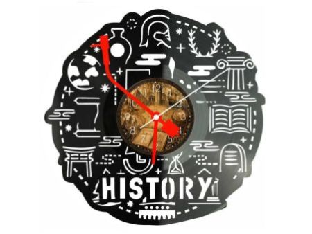 Zegar Historyka Z Płyty Winylowej 30x30 Cm EVEVO W0194