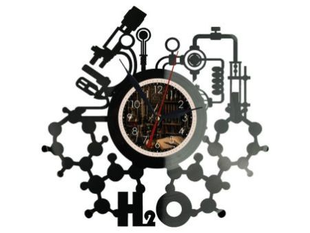 Zegar Chemika Z Płyty Winylowej 30x30 Cm EVEVO W0101