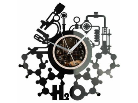 Zegar Chemika Z Płyty Winylowej 30x30 Cm EVEVO W0101