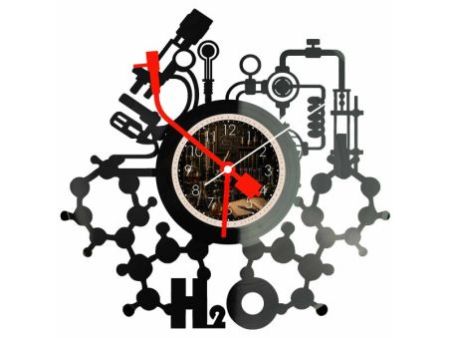 Zegar Chemika Z Płyty Winylowej 30x30 Cm EVEVO W0101