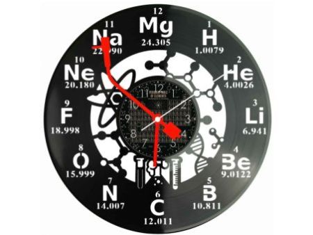 Zegar Chemika Z Płyty Winylowej 30x30 Cm EVEVO W0123