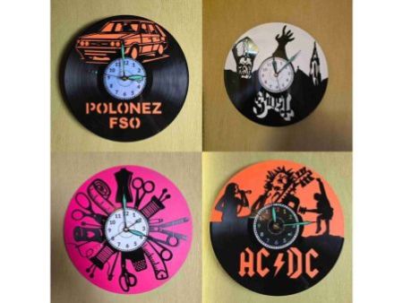 Barber Shop Zegar Ścienny Z Płyty Winylowej 30x30 Cm EVEVO W0132