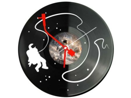 Spaceman Astronauta Zegar Ścienny Z Płyty Winylowej 30x30 Cm EVEVO W0169