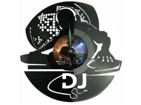 DJ Twoje Zdjęcie Zegar Ścienny Z Płyty Winylowej 30x30 Cm EVEVO W0176