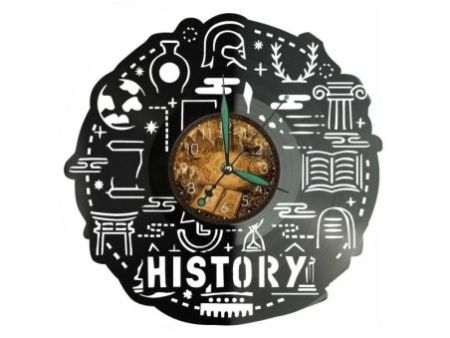 Zegar Historyka Z Płyty Winylowej 30x30 Cm EVEVO W0194