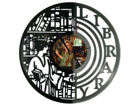 Zegar Bibliotekarza Z Płyty Winylowej Prezent Upominek Personalizacja EVEVO W0199