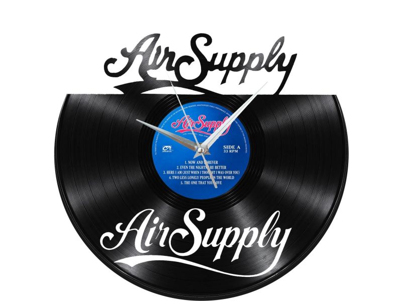 Air Supply Zegar Ścienny Z Płyty Winylowej Prezent Upominek Personalizacja EVEVO Z0245