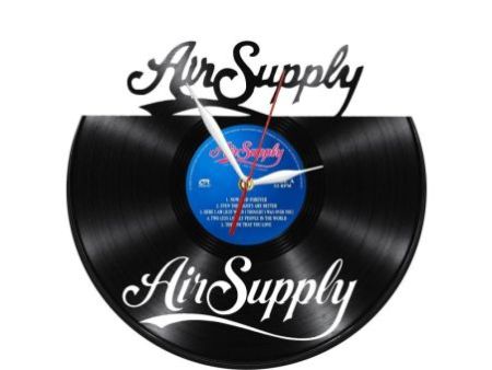 Air Supply Zegar Ścienny Z Płyty Winylowej Prezent Upominek Personalizacja EVEVO Z0245