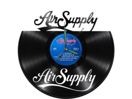 Air Supply Zegar Ścienny Z Płyty Winylowej Prezent Upominek Personalizacja EVEVO Z0245