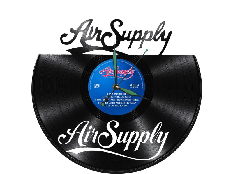 Air Supply Zegar Ścienny Z Płyty Winylowej Prezent Upominek Personalizacja EVEVO Z0245