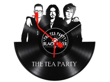 The Tea Party Zegar Ścienny Z Płyty Winylowej Prezent Upominek Personalizacja EVEVO Z0246
