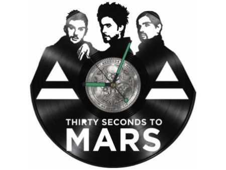 30 Second To Mars Zegar Ścienny Z Płyty Winylowej Prezent Upominek Personalizacja EVEVO Z0287