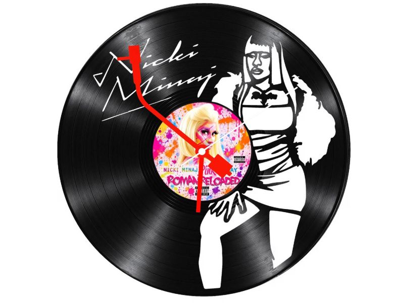 Nicki Minaj Zegar Ścienny Z Płyty Winylowej Prezent Upominek Personalizacja EVEVO Z0299