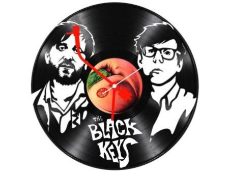 Black Keys Zegar Ścienny Z Płyty Winylowej Prezent Upominek Personalizacja EVEVO Z0230