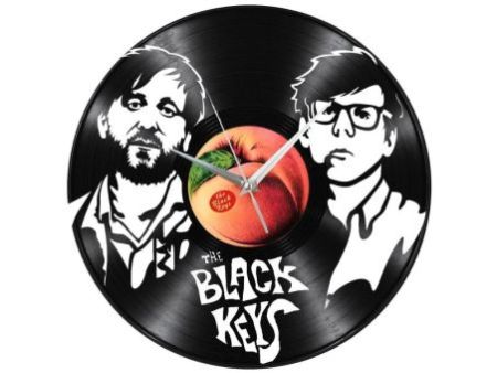 Black Keys Zegar Ścienny Z Płyty Winylowej Prezent Upominek Personalizacja EVEVO Z0230