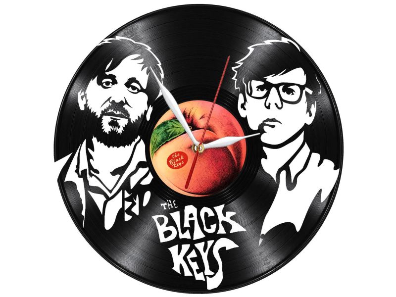 Black Keys Zegar Ścienny Z Płyty Winylowej Prezent Upominek Personalizacja EVEVO Z0230
