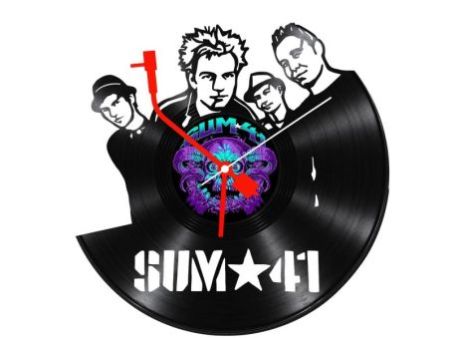 SUM 41 Zegar Ścienny Z Płyty Winylowej Prezent Upominek Personalizacja EVEVO Z0232