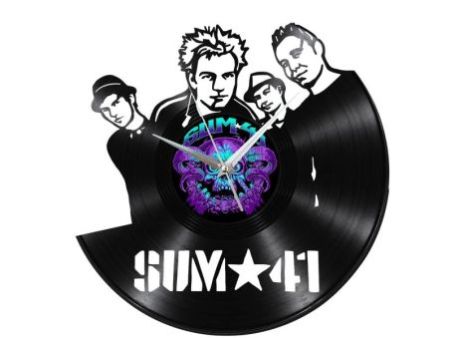 SUM 41 Zegar Ścienny Z Płyty Winylowej Prezent Upominek Personalizacja EVEVO Z0232