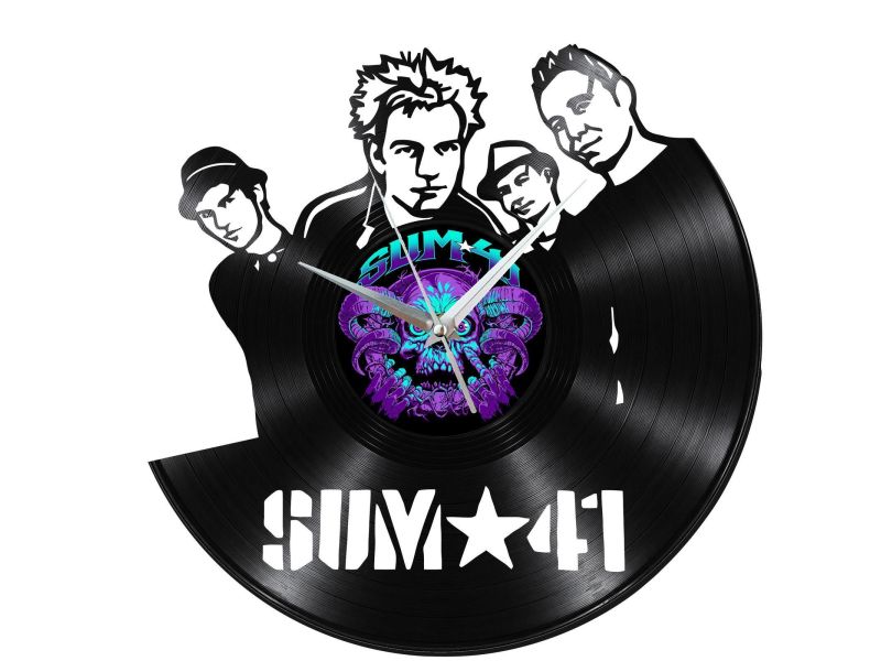 SUM 41 Zegar Ścienny Z Płyty Winylowej Prezent Upominek Personalizacja EVEVO Z0232