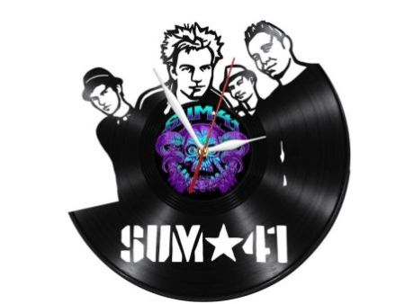 SUM 41 Zegar Ścienny Z Płyty Winylowej Prezent Upominek Personalizacja EVEVO Z0232