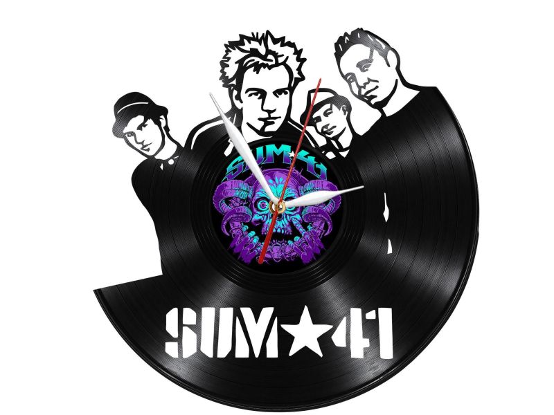 SUM 41 Zegar Ścienny Z Płyty Winylowej Prezent Upominek Personalizacja EVEVO Z0232