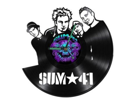 SUM 41 Zegar Ścienny Z Płyty Winylowej Prezent Upominek Personalizacja EVEVO Z0232