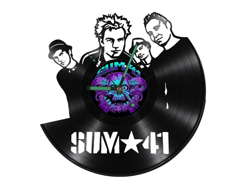 SUM 41 Zegar Ścienny Z Płyty Winylowej Prezent Upominek Personalizacja EVEVO Z0232