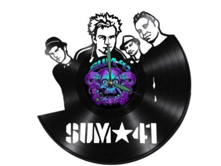 SUM 41 Zegar Ścienny Z Płyty Winylowej Prezent Upominek Personalizacja EVEVO Z0232