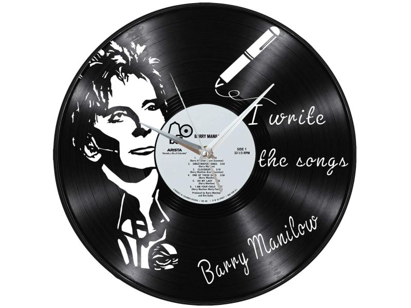 Barry Manilow Zegar Ścienny Z Płyty Winylowej Prezent Upominek Personalizacja EVEVO Z0236