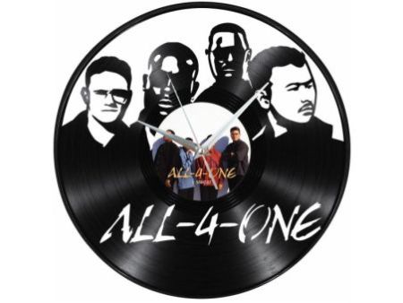 All 4 One Zegar Ścienny Z Płyty Winylowej Prezent Upominek Personalizacja EVEVO Z0238