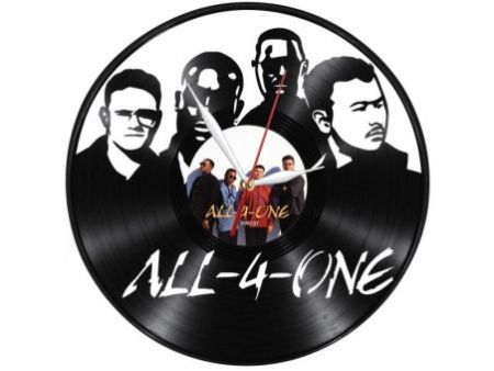 All 4 One Zegar Ścienny Z Płyty Winylowej Prezent Upominek Personalizacja EVEVO Z0238
