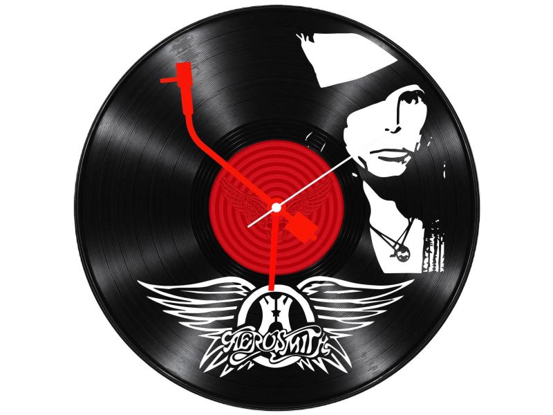 Aerosmith Zegar Ścienny Z Płyty Winylowej Prezent Upominek Personalizacja EVEVO Z0239