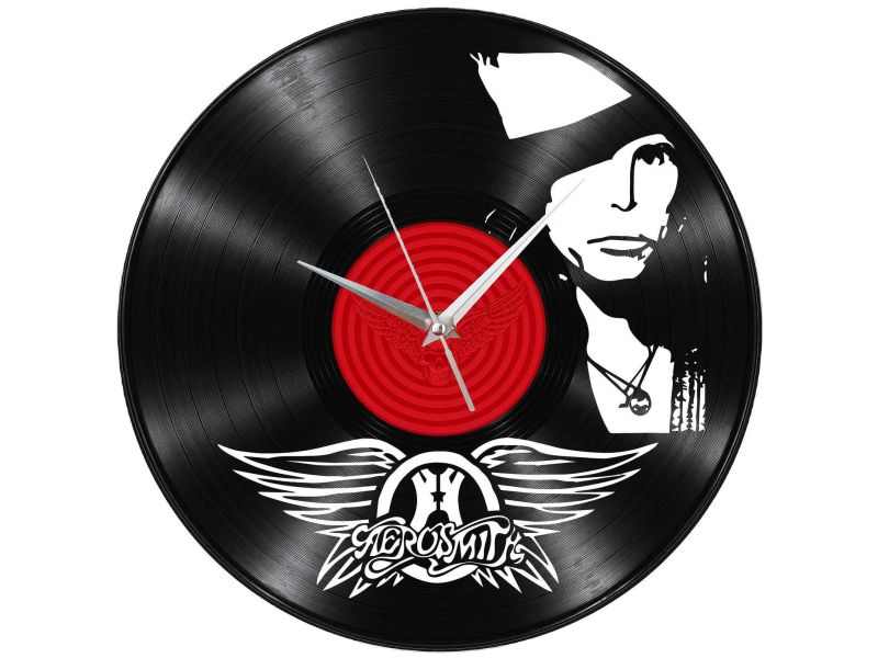 Aerosmith Zegar Ścienny Z Płyty Winylowej Prezent Upominek Personalizacja EVEVO Z0239