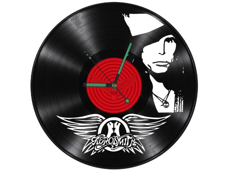 Aerosmith Zegar Ścienny Z Płyty Winylowej Prezent Upominek Personalizacja EVEVO Z0239