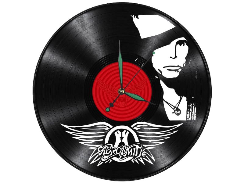 Aerosmith Zegar Ścienny Z Płyty Winylowej Prezent Upominek Personalizacja EVEVO Z0239
