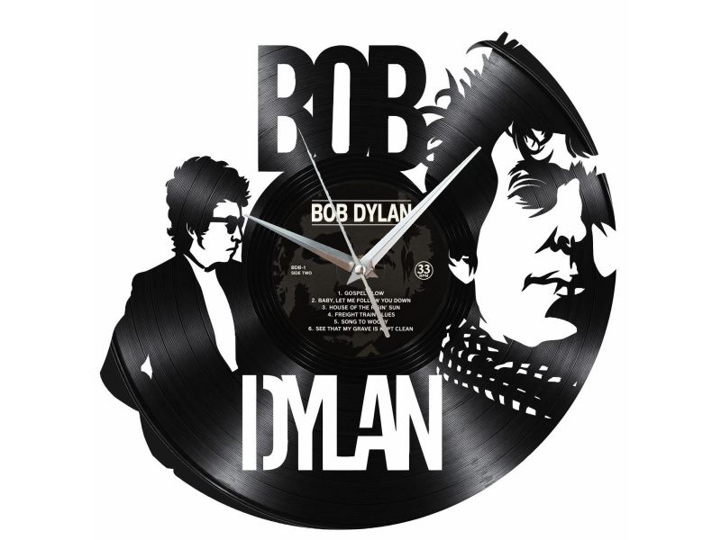 Bob Dylan Zegar Ścienny Z Płyty Winylowej Prezent Upominek Personalizacja EVEVO Z0241
