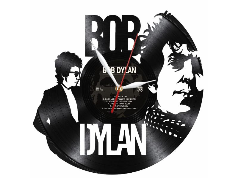 Bob Dylan Zegar Ścienny Z Płyty Winylowej Prezent Upominek Personalizacja EVEVO Z0241