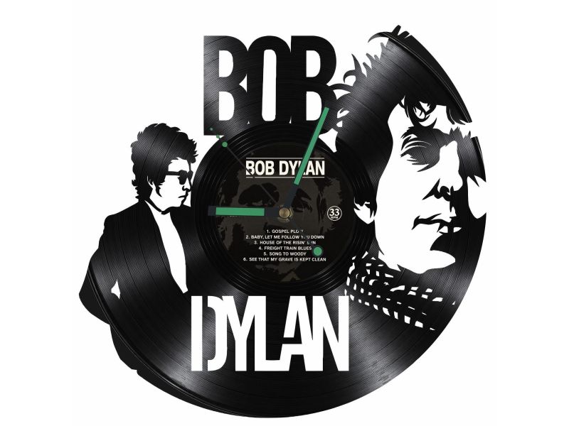 Bob Dylan Zegar Ścienny Z Płyty Winylowej Prezent Upominek Personalizacja EVEVO Z0241