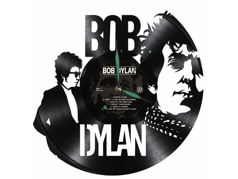 Bob Dylan Zegar Ścienny Z Płyty Winylowej Prezent Upominek Personalizacja EVEVO Z0241