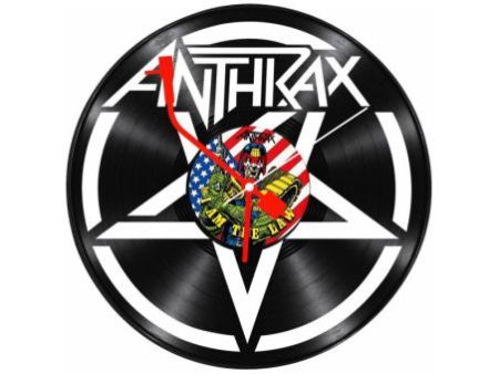 Anthkrax Zegar Ścienny Z Płyty Winylowej Prezent Upominek Personalizacja EVEVO Z0243