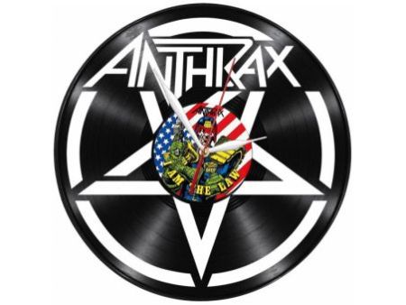 Anthkrax Zegar Ścienny Z Płyty Winylowej Prezent Upominek Personalizacja EVEVO Z0243