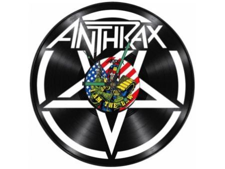 Anthkrax Zegar Ścienny Z Płyty Winylowej Prezent Upominek Personalizacja EVEVO Z0243