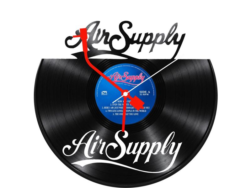 Air Supply Zegar Ścienny Z Płyty Winylowej Prezent Upominek Personalizacja EVEVO Z0245