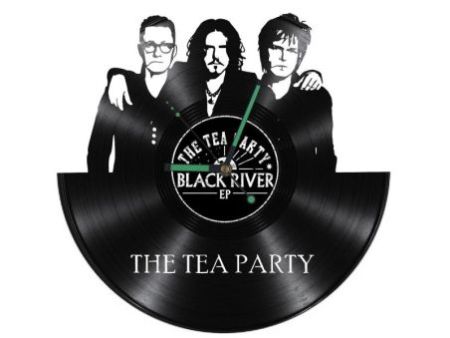 The Tea Party Zegar Ścienny Z Płyty Winylowej Prezent Upominek Personalizacja EVEVO Z0246